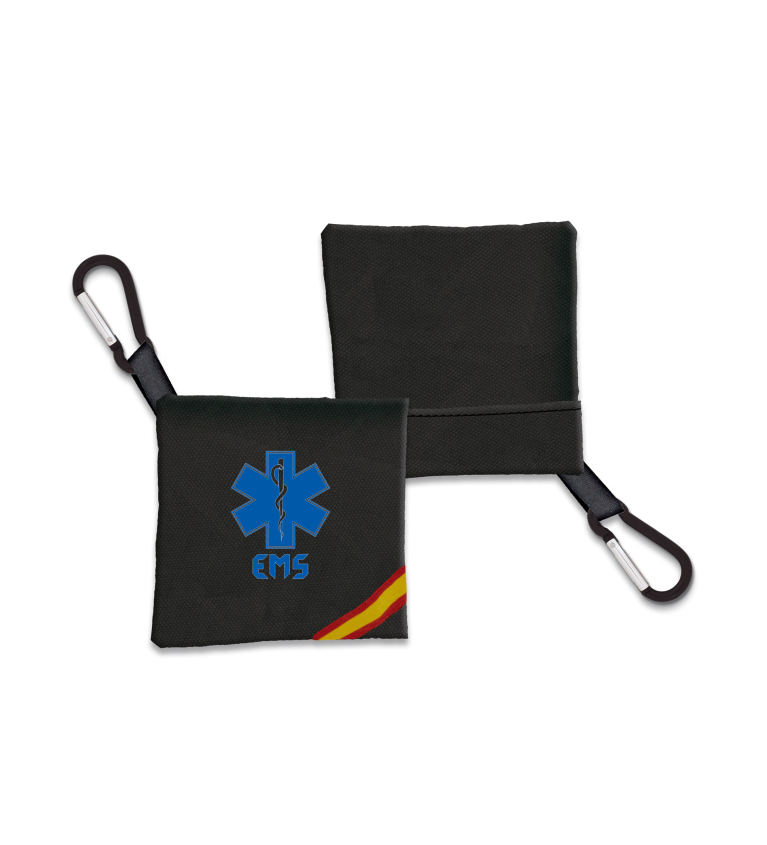 Portamascarilla EMS Negro Bandera