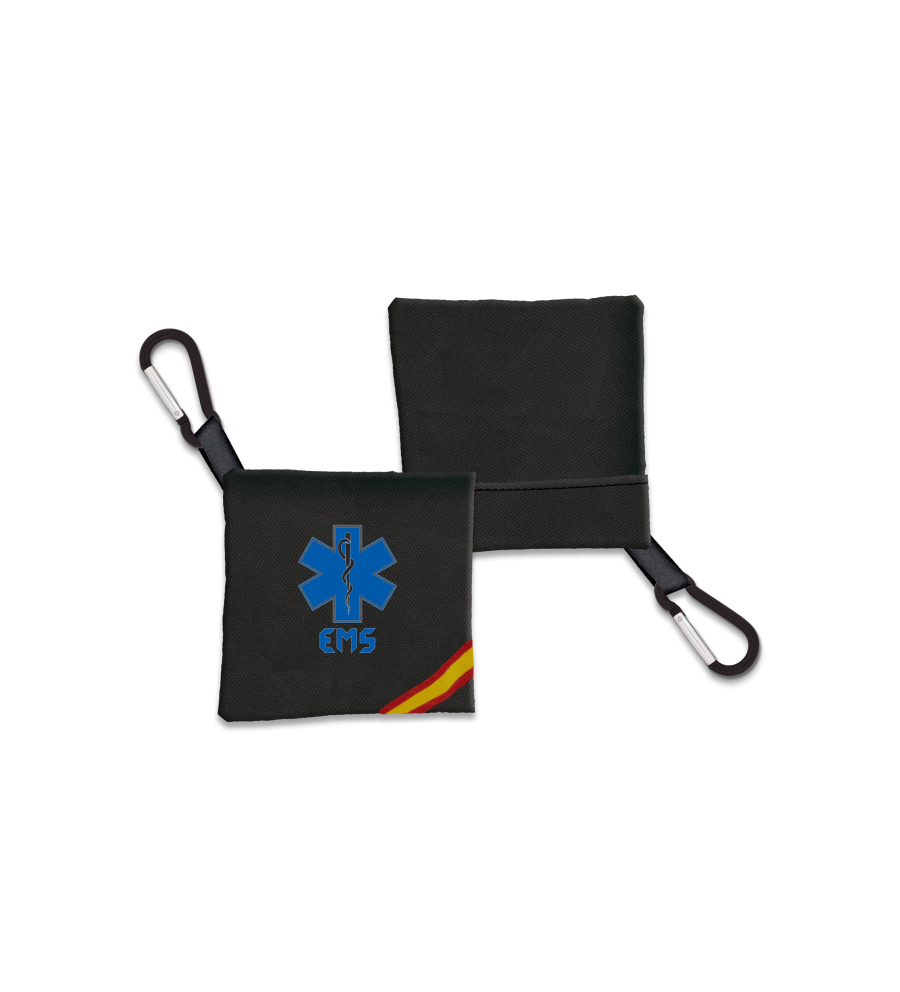 Portamascarilla EMS Negro Bandera