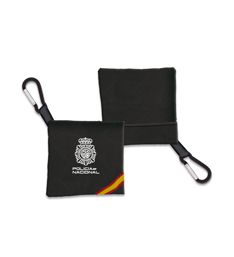 Portamasca. Policia Nacional Negro Band.