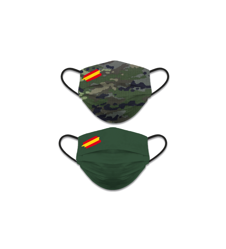 CubreMascarilla reversible camuf - verde