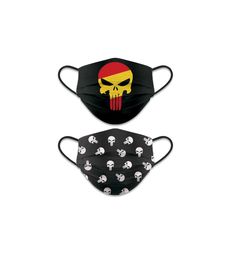 CubreMascarilla reversible Calavera