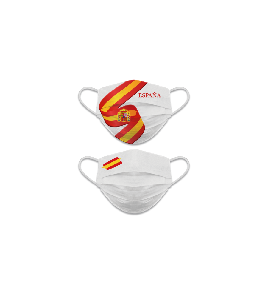 Cubre- Mascarilla reversible Ban. España