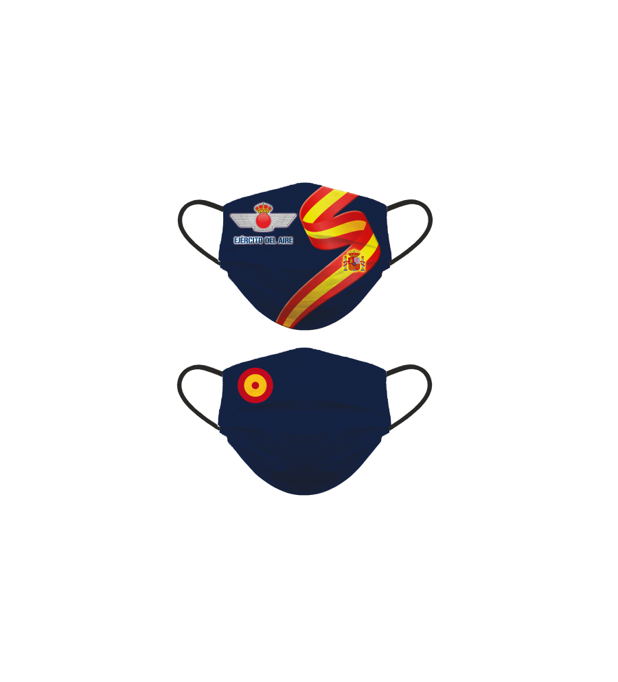 Cubre Mascarilla reversible Ej. Aire