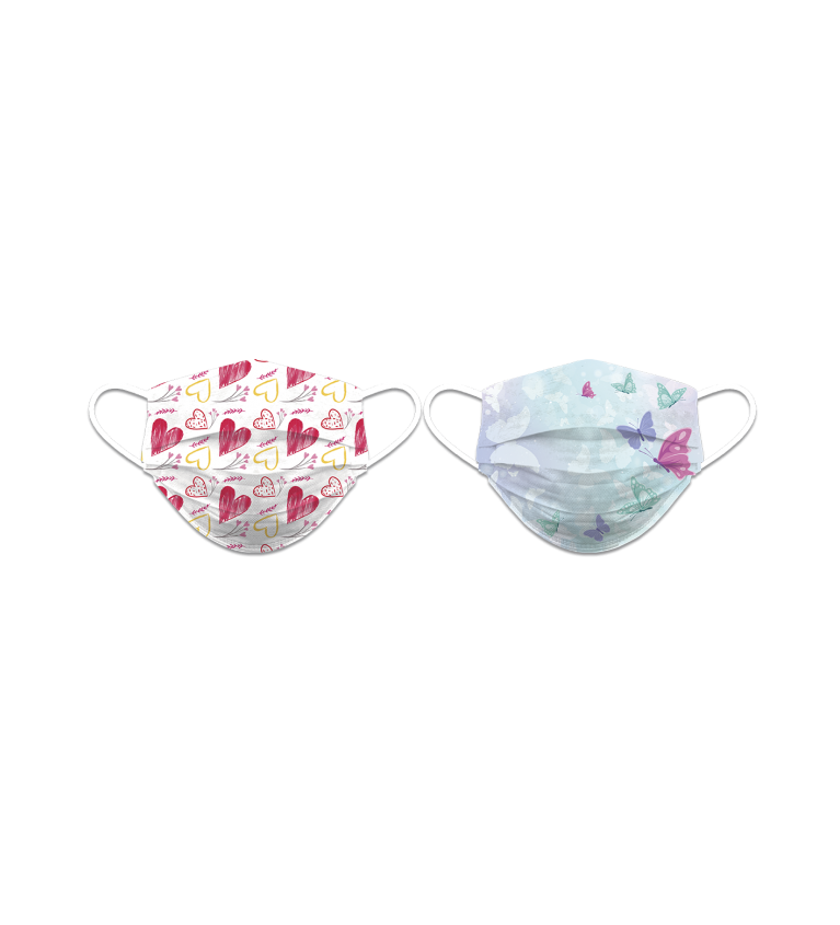 CubreMascarilla Reversible Corazones