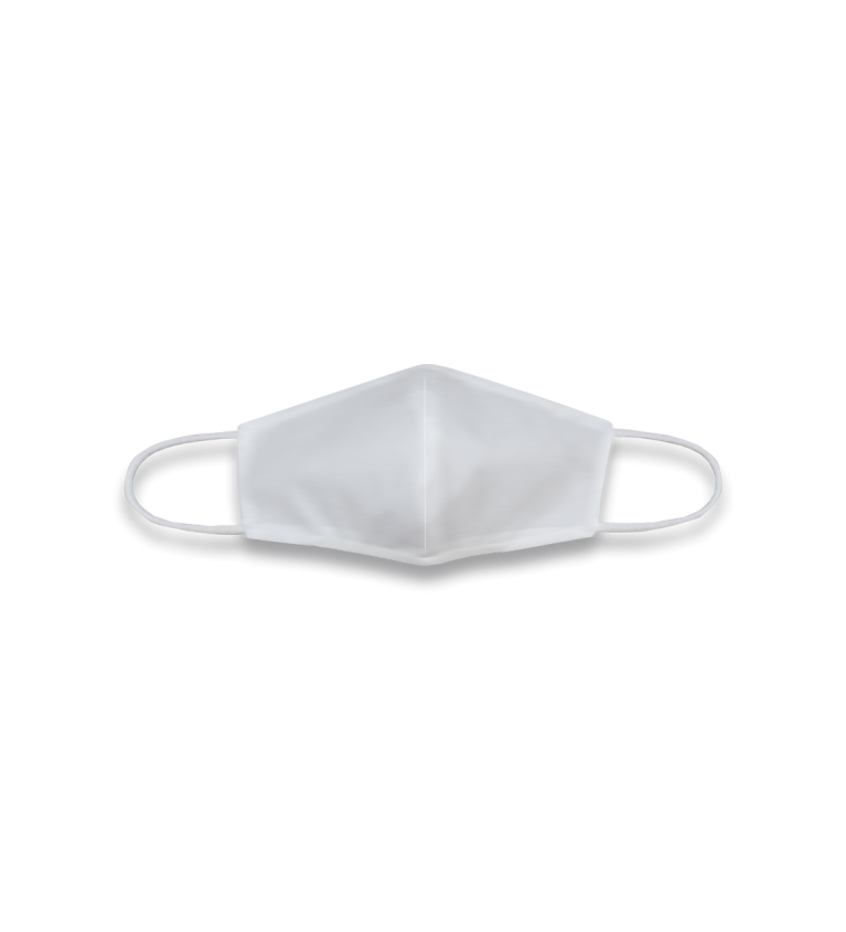 Cubre-Mascarilla Blanca Lisa.