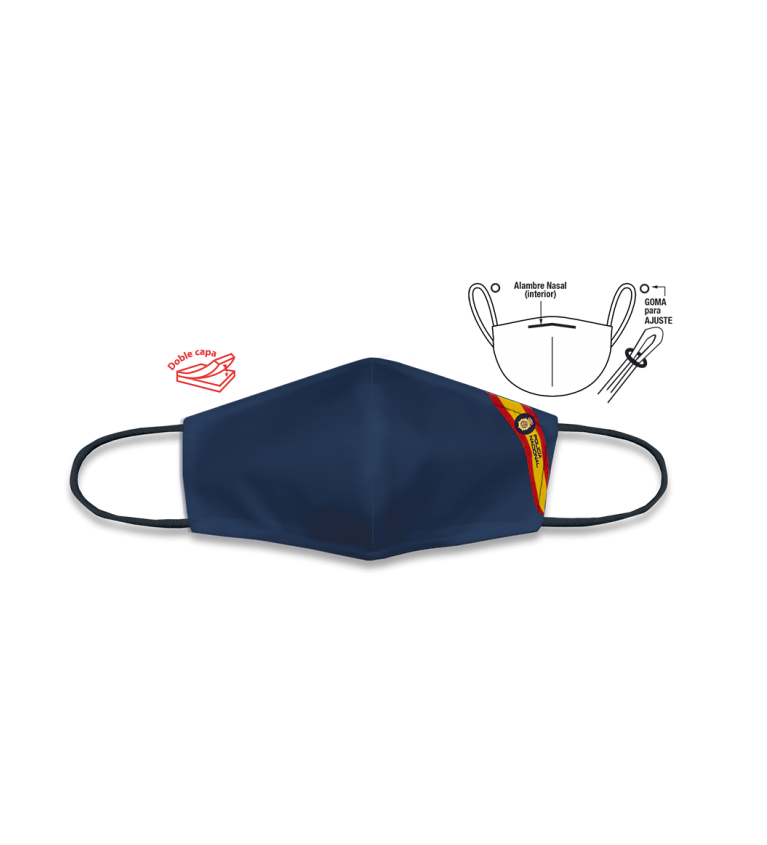 Cubre-Mascarilla A. Bandera P.Nacional.