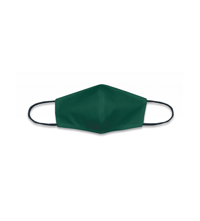 Cubre-Mascarilla Verde Liso. Mediano.