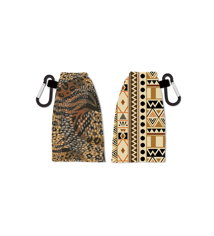 Portamascarilla Reversible Marron