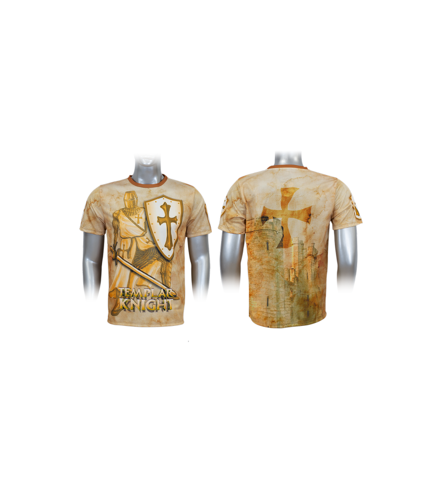 Camiseta Subli Barbaric Templario Dorada