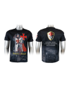 Camiseta Sublim Barbaric Templarios Nega