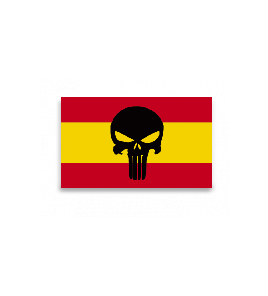 Pegatina Gota Cera España Calavera