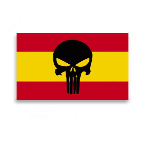 Pegatina Gota Cera España Calavera