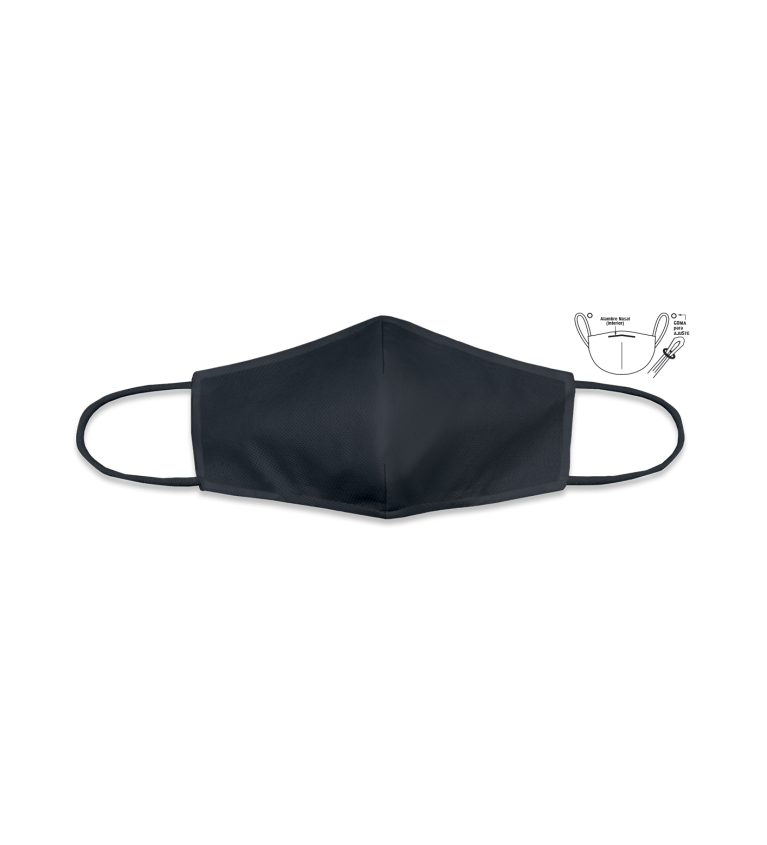 Mascarilla Negra Lisa G