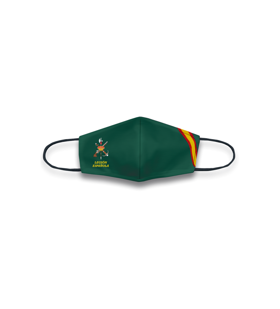 Mascarilla VERDE BANDERA. LEGION ESPAÑOL
