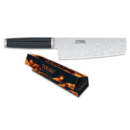 cuchillo NAKIRI TOKISU hoja Damasco,18 c