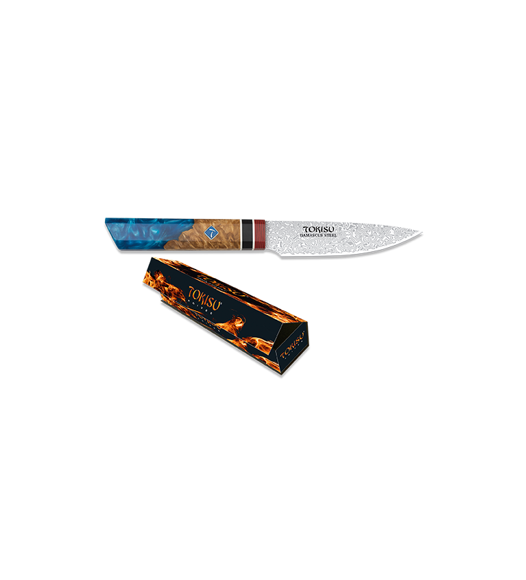 Cuchillo PETTY TOKISU hoja Damasco, 11 c