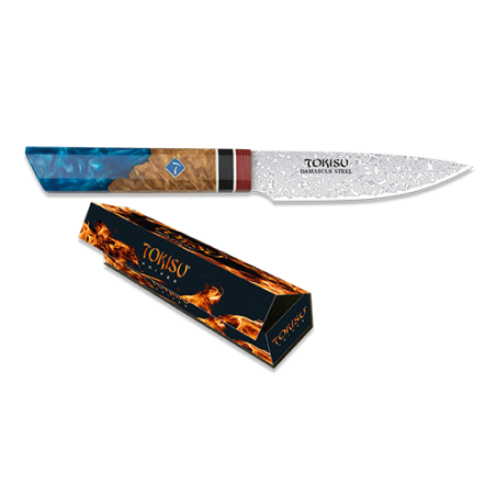 Cuchillo PETTY TOKISU hoja Damasco, 11 c