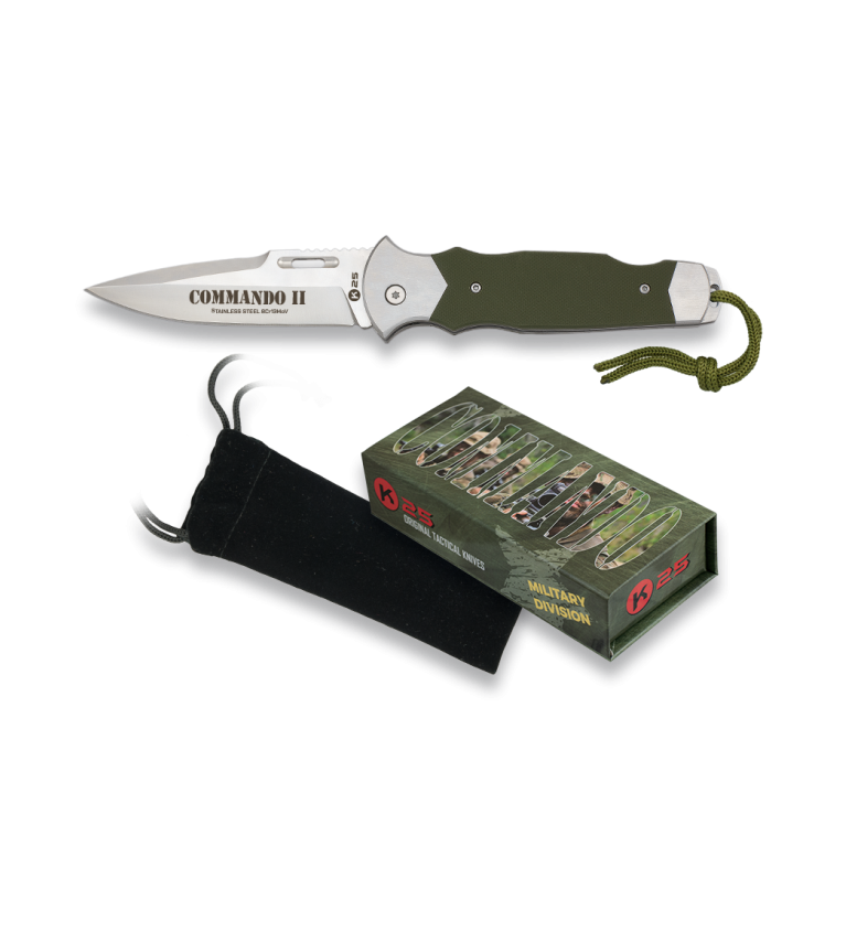 Navaja K25 COMMANDO II. CNC hoja: 9.5 cm