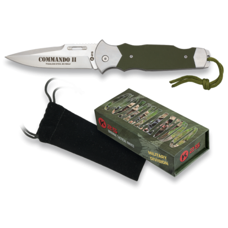 Navaja K25 COMMANDO II. CNC hoja: 9.5 cm