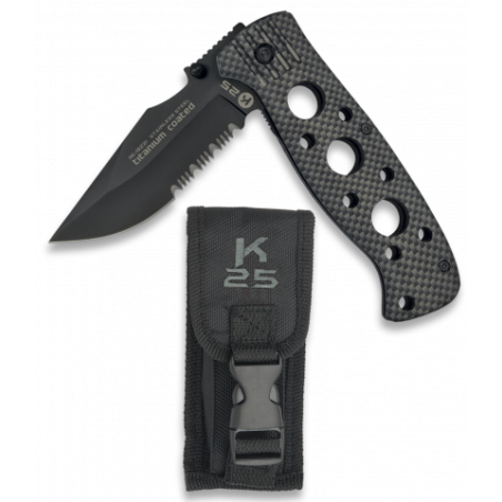 Navaja TACTICA K25.Funda.Hoja: 8.5 cm