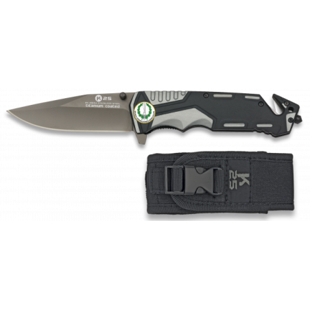 navaja roja/negra K25 seguridad.H:9.4