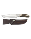 Cuchillo Caza Mango Ciervo. Total: 26 cm