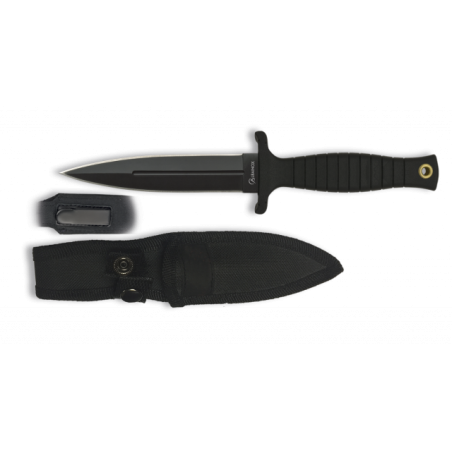 Cuchillo Albainox negro. funda. H: 12