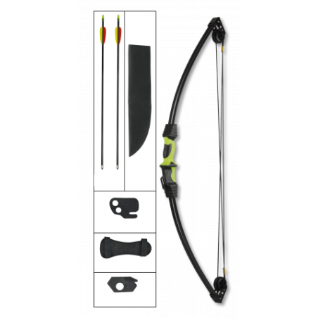 arco poleas negro / verde. 12 LBS