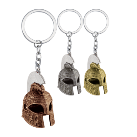 Llavero Casco Romano (baños colores surt