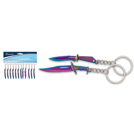 Llaveros cuchillos surtidos rainbow