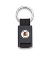 Llavero rectangulo negro + cinta negra