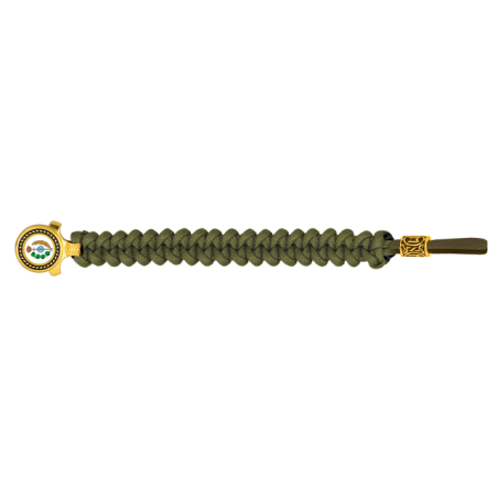 pulsera paracord Barbaric oro / verde. p