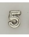 Numeral pasador diario " 5 PLATA "