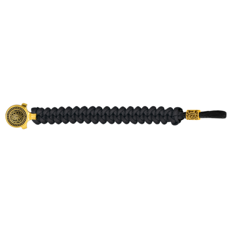 pulsera paracord Barbaric oro / negro.