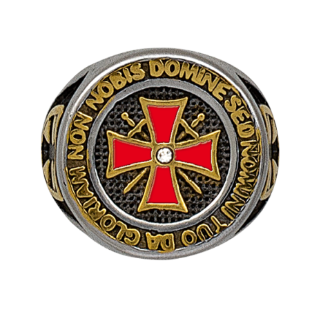 Anillo Sello Templario  Talla:24 ø