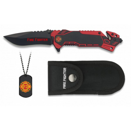 Navaja Albainox FIRE FIGHTER.  Hoja: 8.1