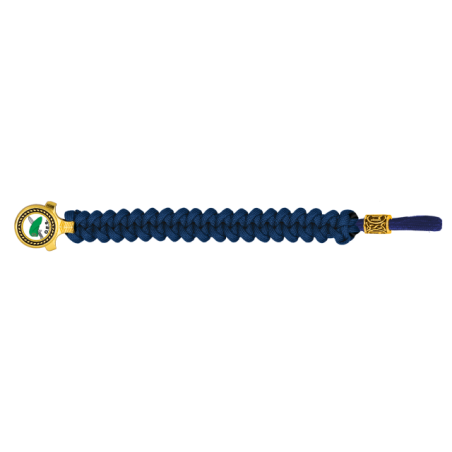 pulsera paracord Barbaric oro / azul. pa