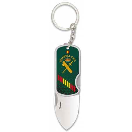 navaja 3D G. Civil con clip y llavero