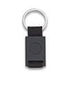 llavero rectangulo negro + cinta negra