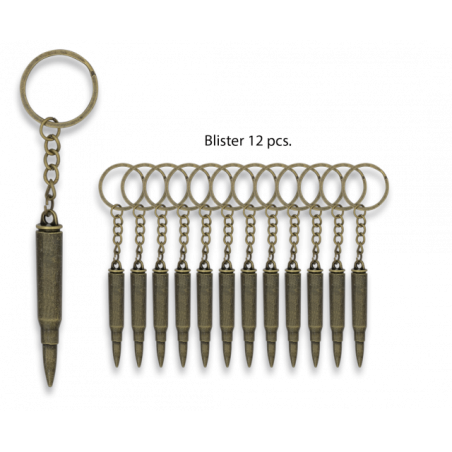 Llavero Bala Blister 12 pzs
