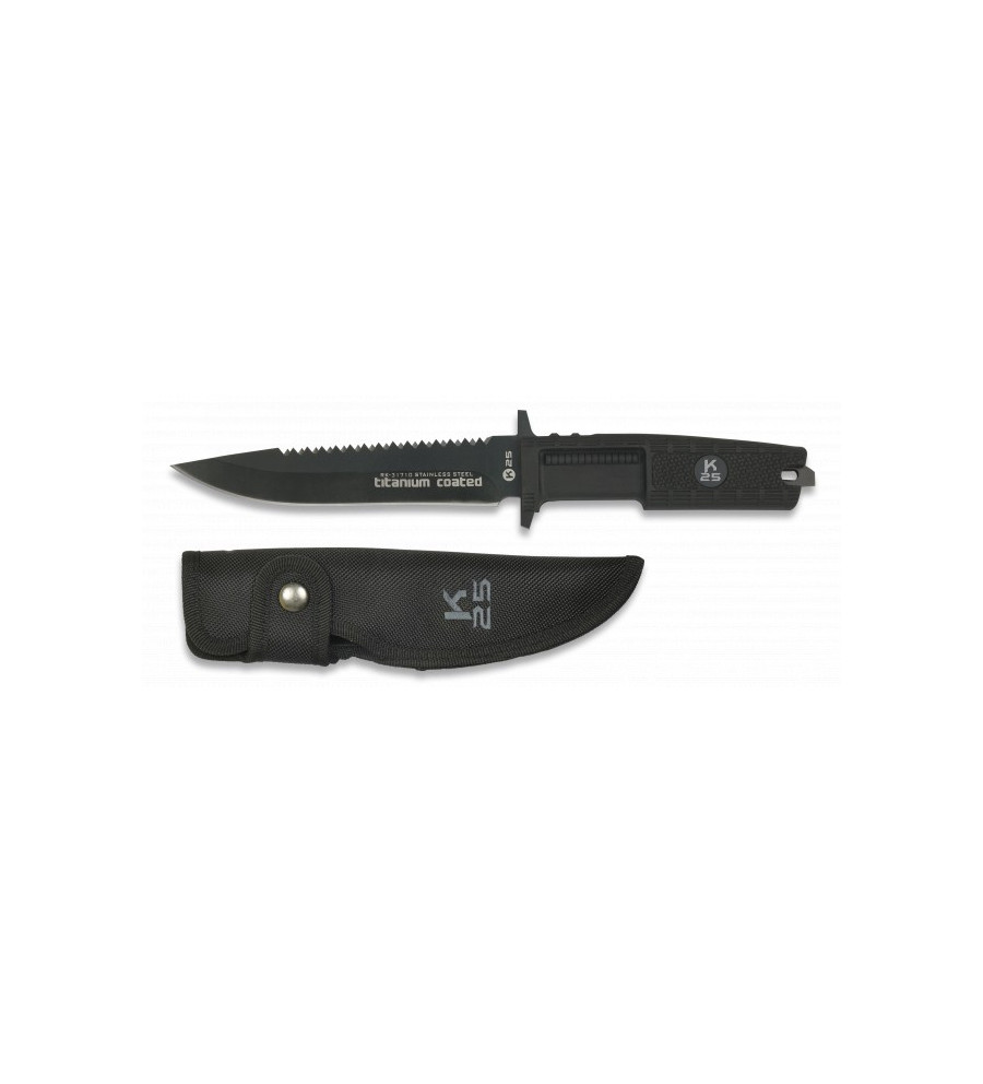 K25.Cuchillo TACTICO.Con Funda.Hoja:15.5