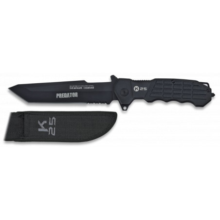 cuchillo K25 PREDATOR NEGRO. funda.h:14