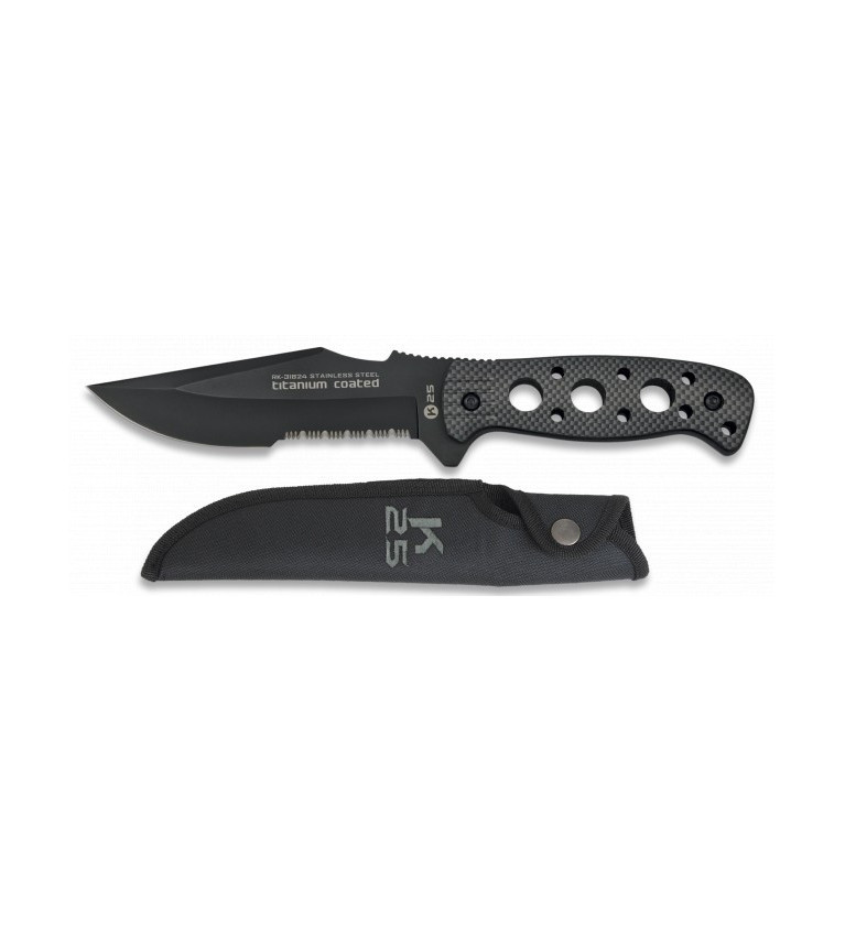 Cuchillo K25.Funda.Hoja:13.5 cm