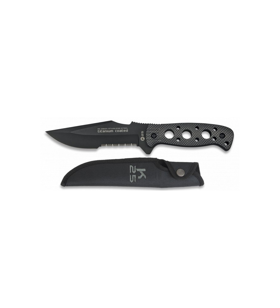 Cuchillo K25.Funda.Hoja:13.5 cm