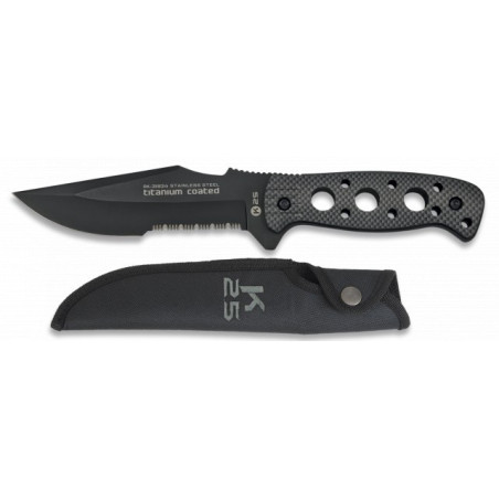 Cuchillo K25.Funda.Hoja:13.5 cm