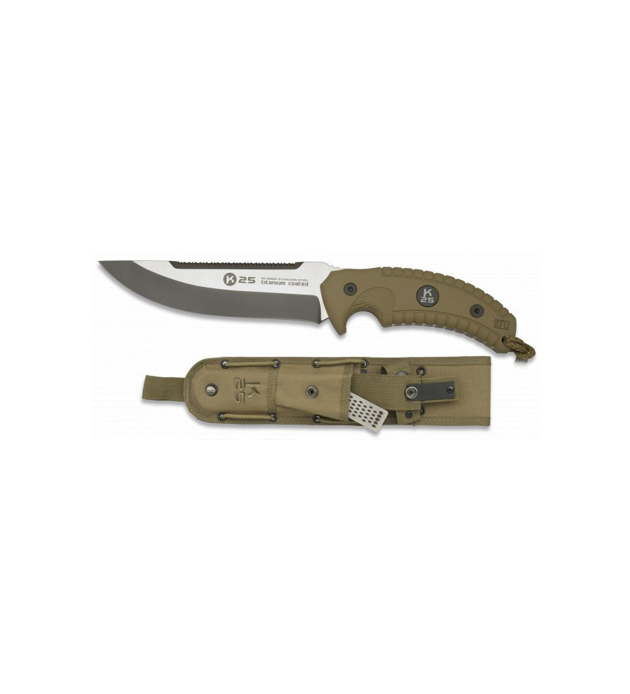 cuchillo tactico K25 T. coated. 16.6