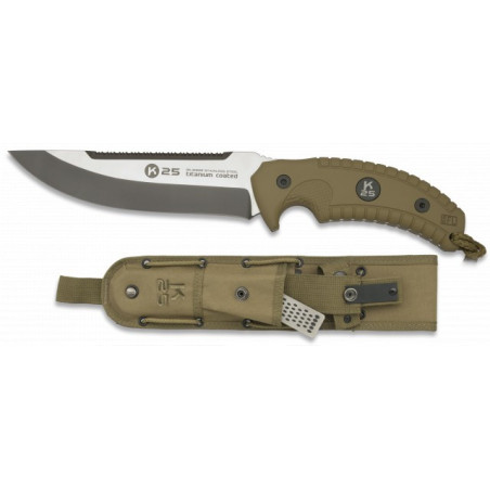 cuchillo tactico K25 T. coated. 16.6