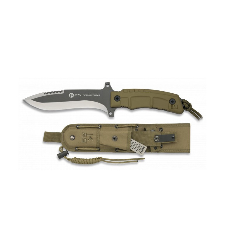 cuchillo K25 Coyote titanio. h:14.9