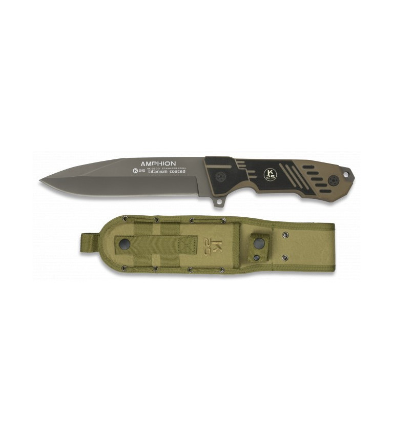cuchillo K25 cacha g10.TC. Amphion.h:15