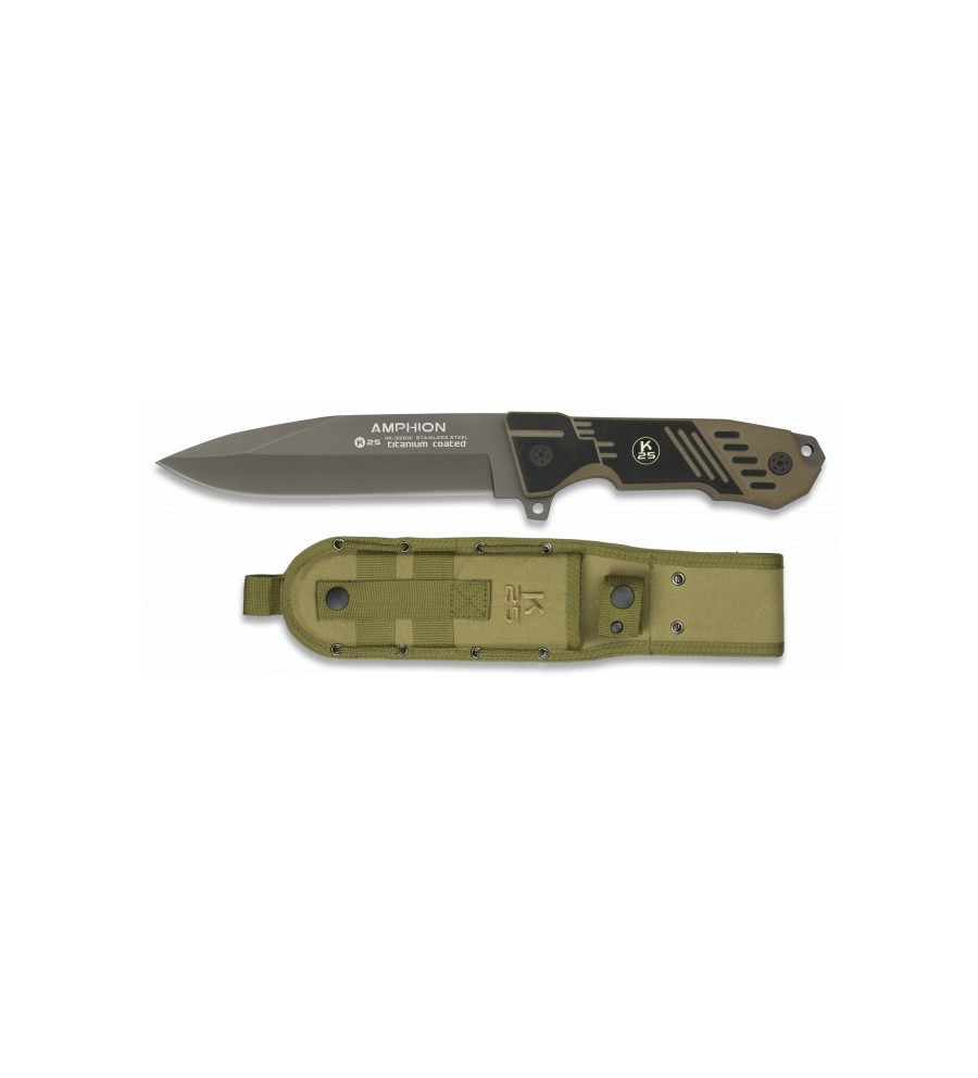 cuchillo K25 cacha g10.TC. Amphion.h:15
